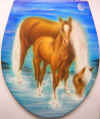 WC-Deckel Pferd mit Jungem 1.jpg (111390 Byte)
